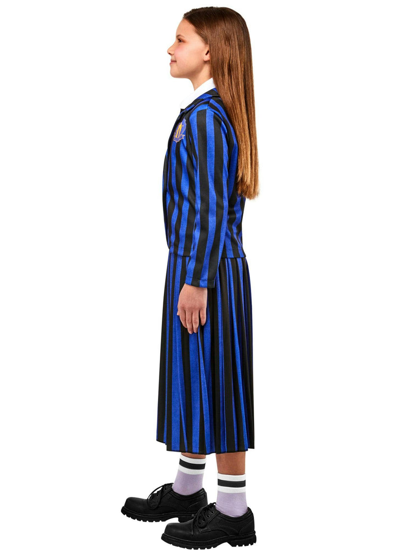 Girls' Wednesday Nevermore Academy Purple School Uniform Costume