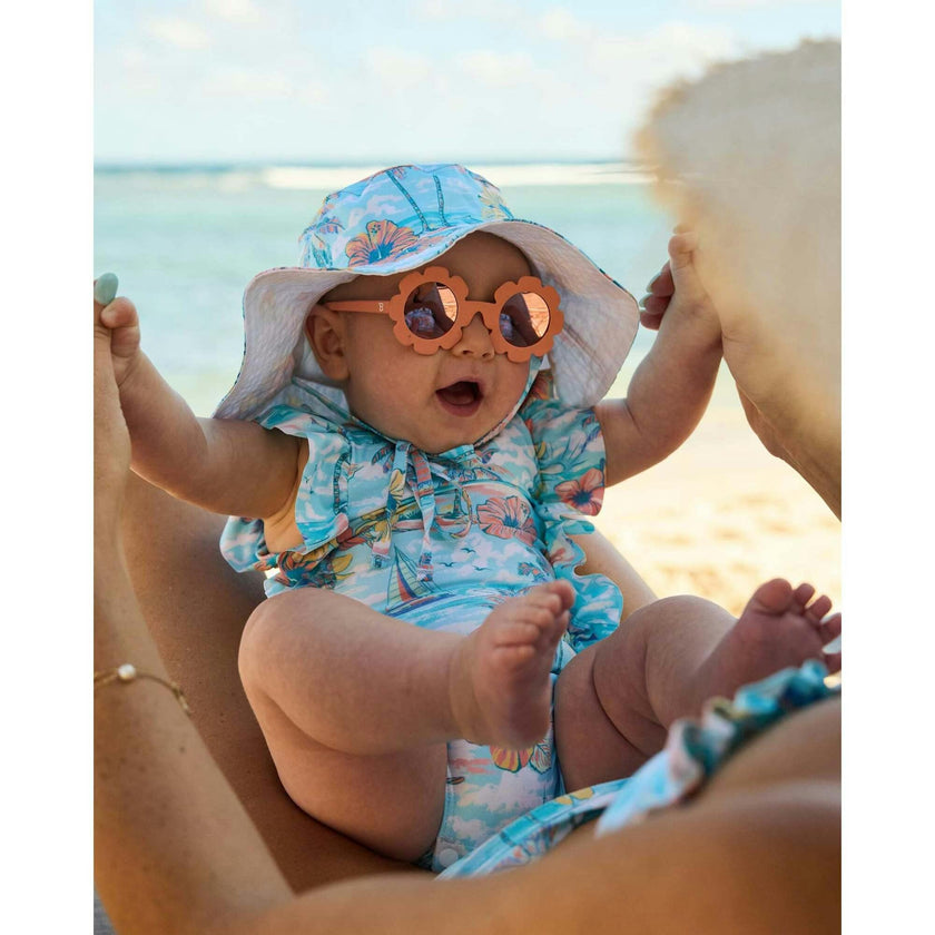 The BVIs - Girls Ruffle One Piece UPF 50+