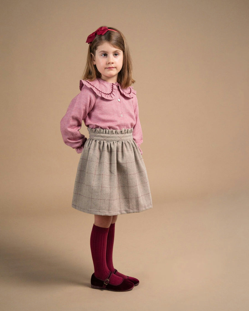 Viana Skirt Beige Tweed