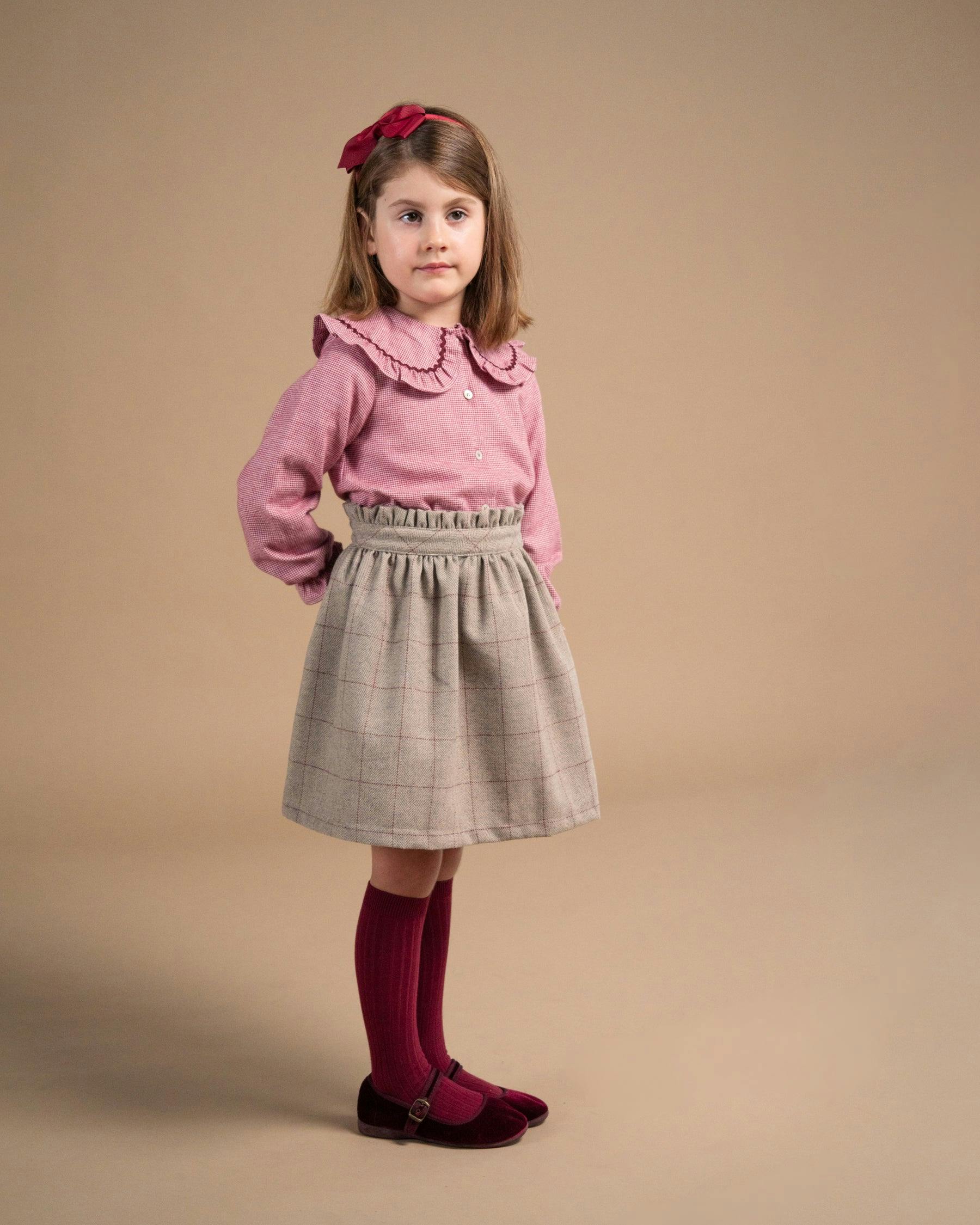 Viana Skirt Beige Tweed