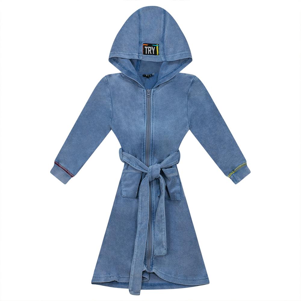 Multi Color Stitched Terry Robe