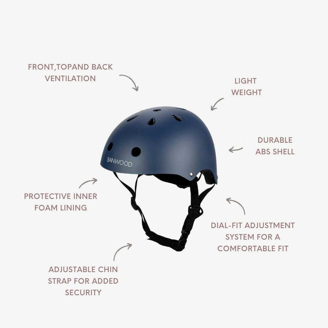 Banwood Classic Kids Bike Helmet — Matte Navy Blue