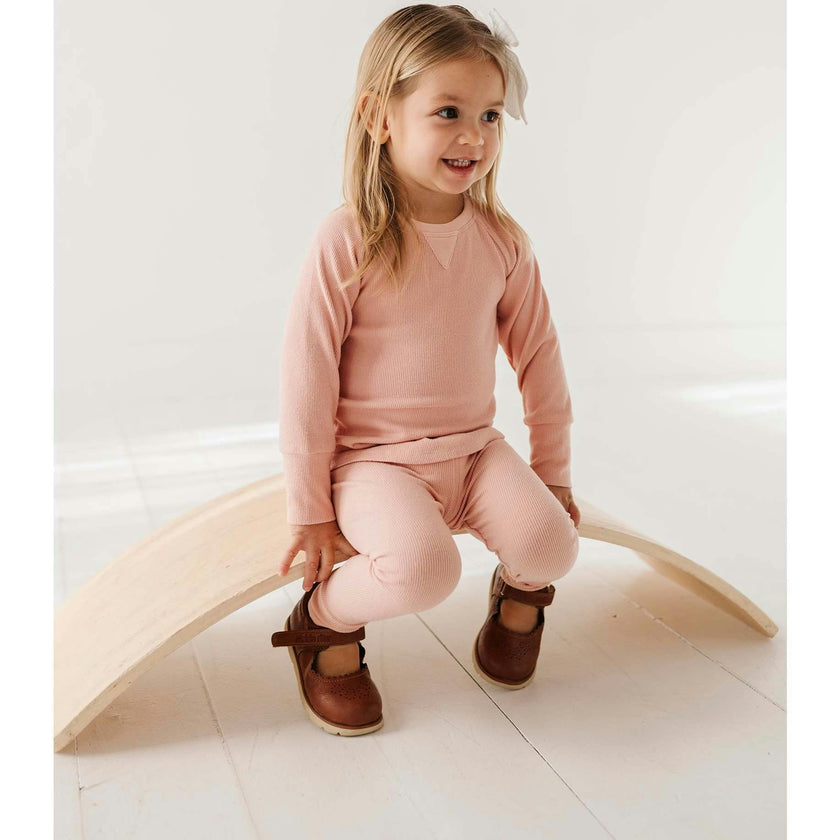 Ribbed Leggings Dusky Orchid