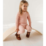 Ribbed Leggings Dusky Orchid