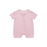 Sugar Gingham Short Sleeve & Shorts Bamboo Sleeper