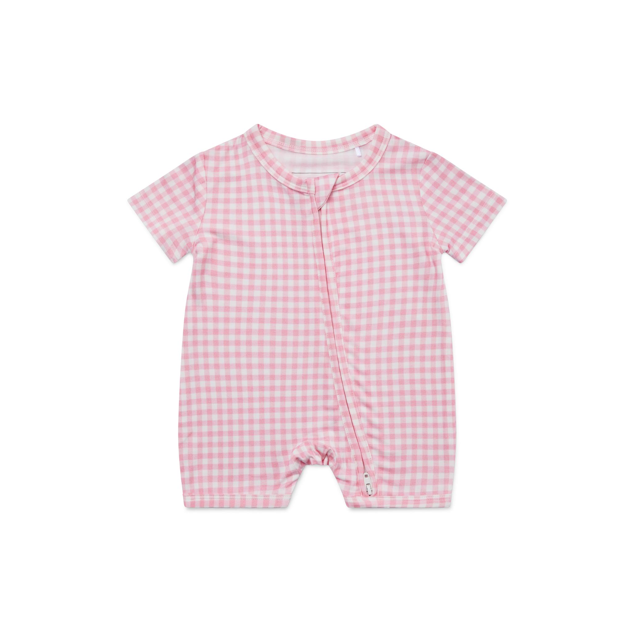 Sugar Gingham Short Sleeve & Shorts Bamboo Sleeper