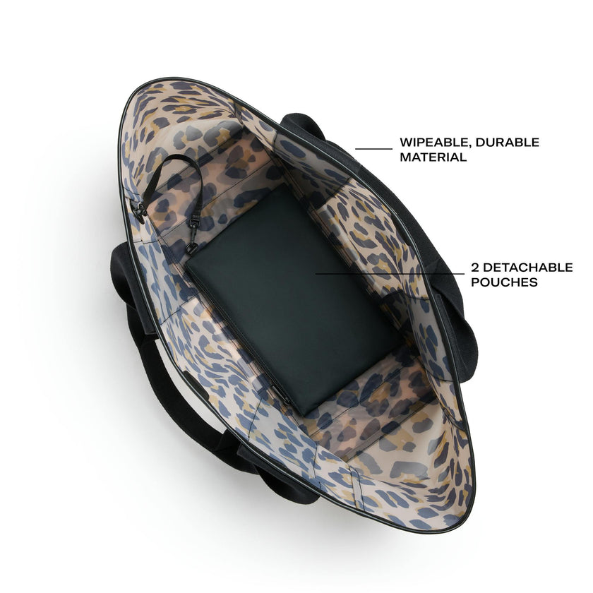 Wellington Cabana Tote, Mesh Leopard