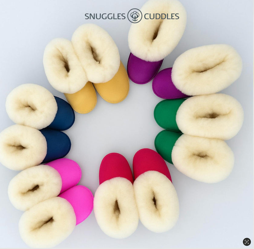 Kids Genuine Alpaca Fur Slippers | Handmade in Peru | Naturally Hypoallergenic | Golden Honey