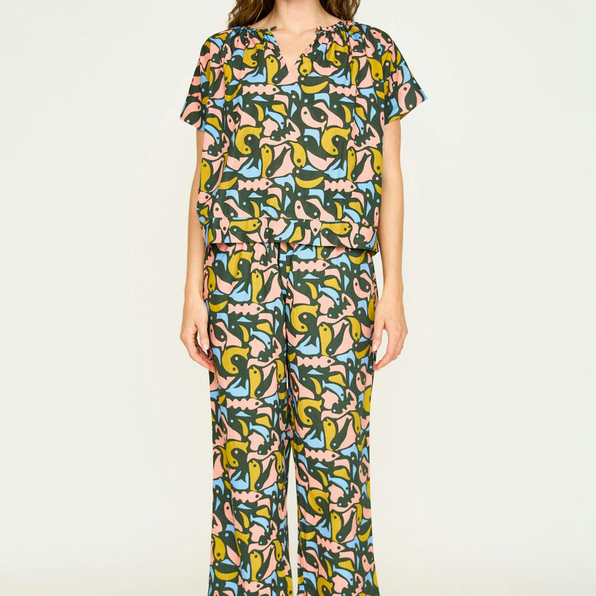 Pajama Pant Set in Guppy