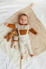The Baby bear 8.5" Beige & Tobacco