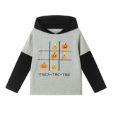 Boys Halloween Twofer Hooded Tee | Trick-Tac-Toe