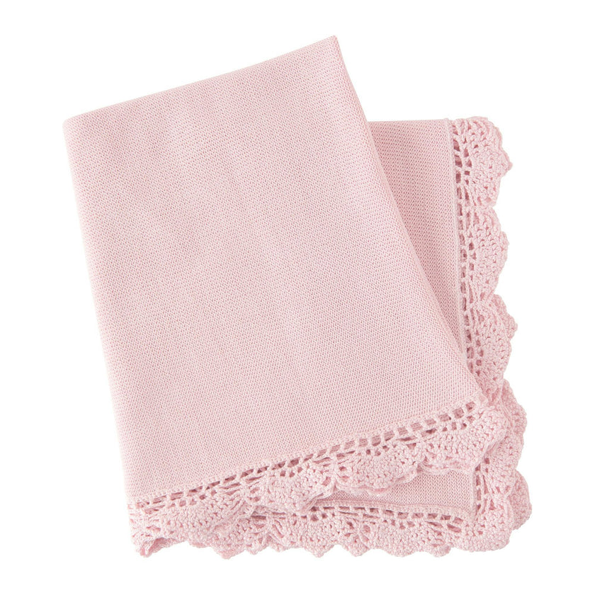 Pima Pink Crochet Blanket