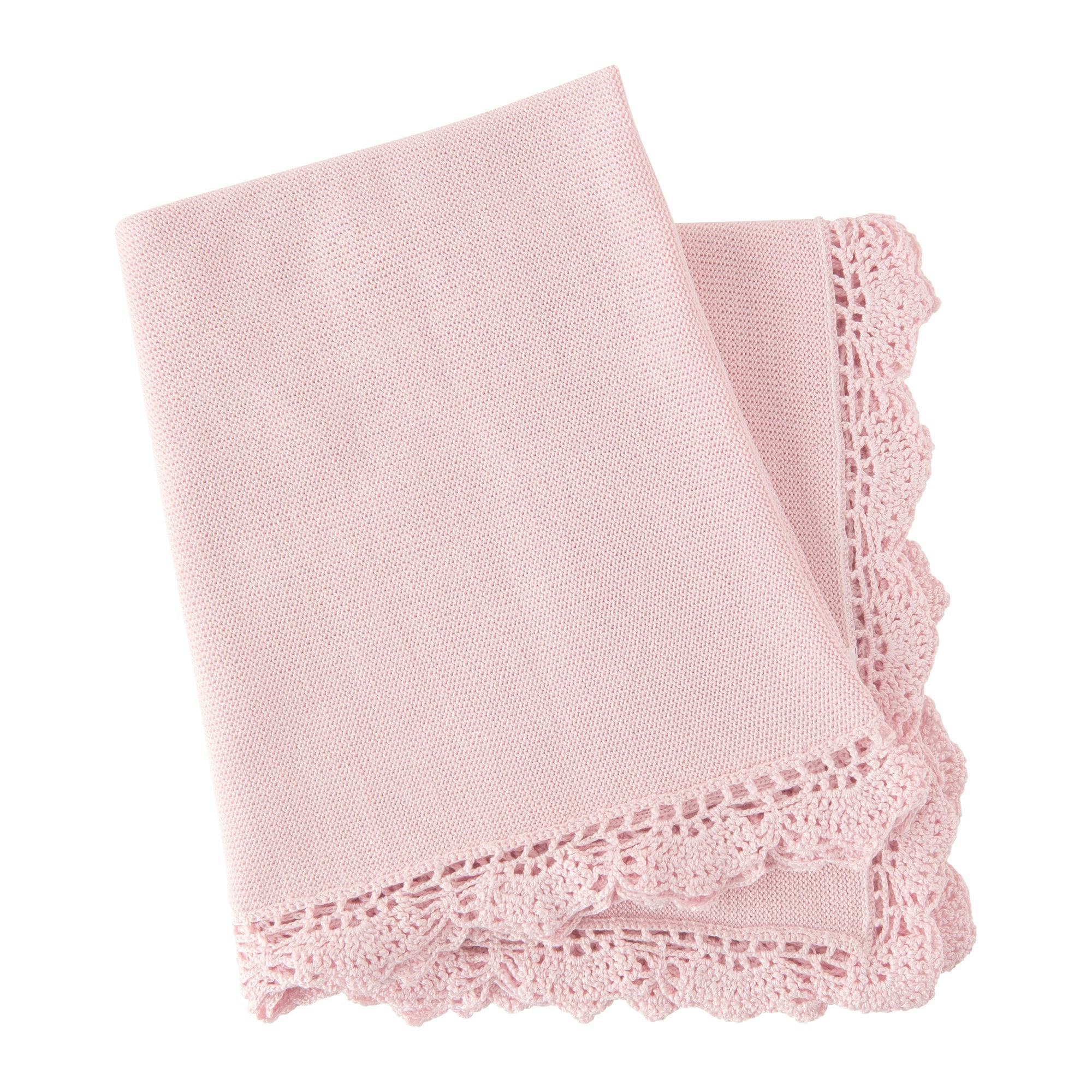 Pima Pink Crochet Blanket