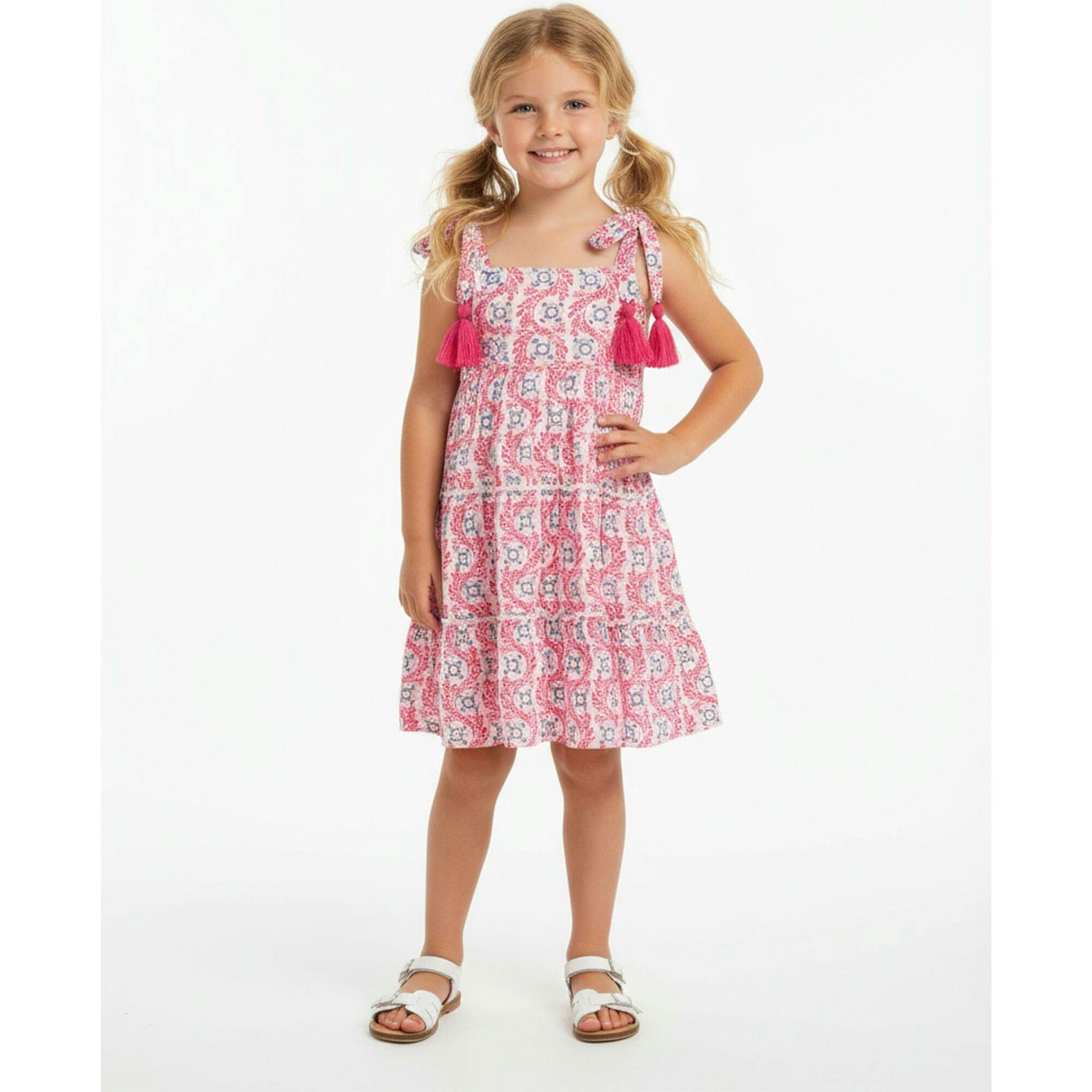 Bella Girls Shoulder Tie Sundress Jaipur Bloom, Jaipur Bloom
