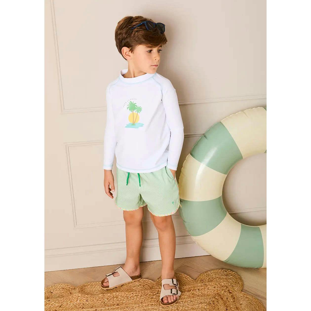 Oasis Rashguard in White (12mths-6yrs)