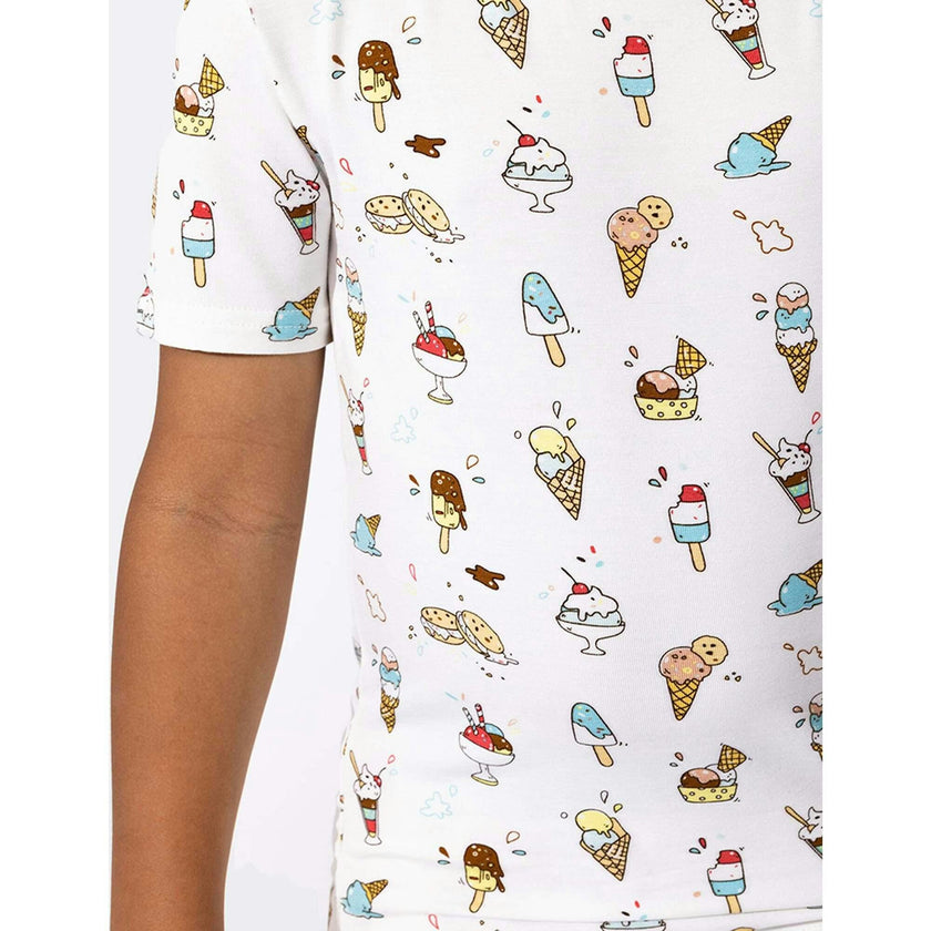 Ice Cream Bamboo Kids Pajama Short Set
