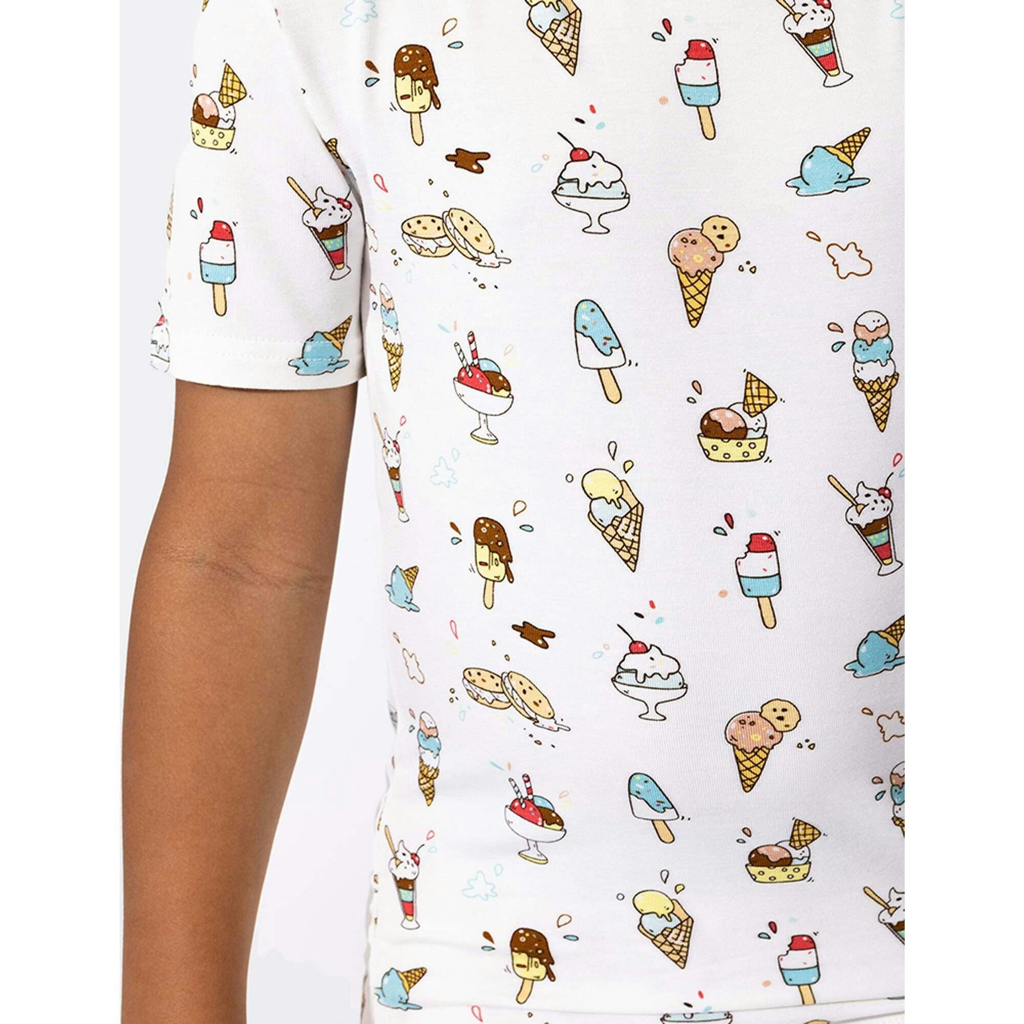 Ice Cream Bamboo Kids Pajama Short Set