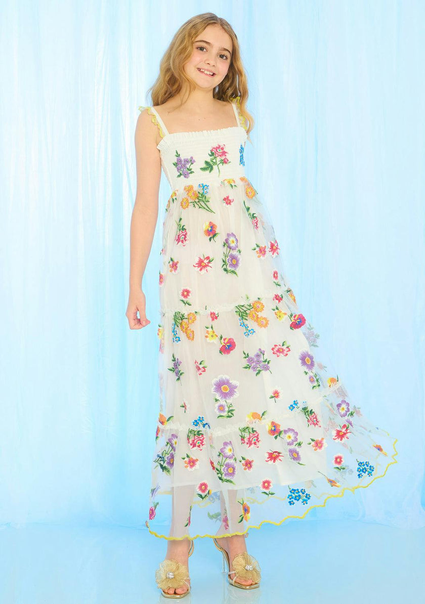 Carly Embroidered Maxi Dress