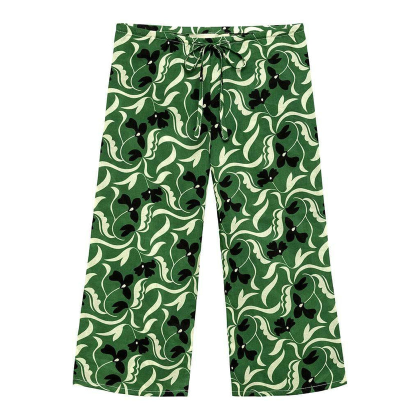 Mini Drawstring Wide Leg Pant
