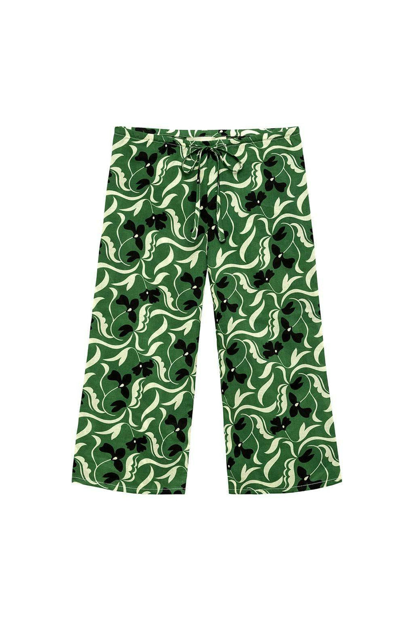 Mini Drawstring Wide Leg Pant