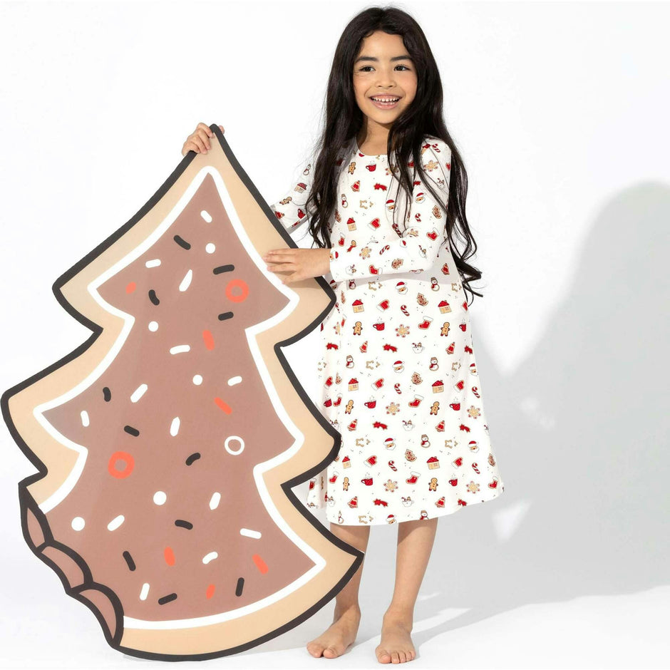 Sugar Cookies Bamboo Girls' Long Sleeve Dress