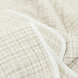 Original Cotton Muslin Quilt - Tan Gingham