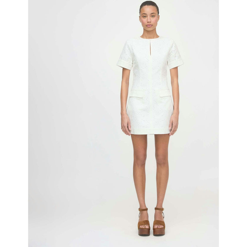 The Renata Dress - Ivory Eyelet