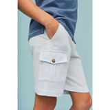 Seersucker Cargo Shorts