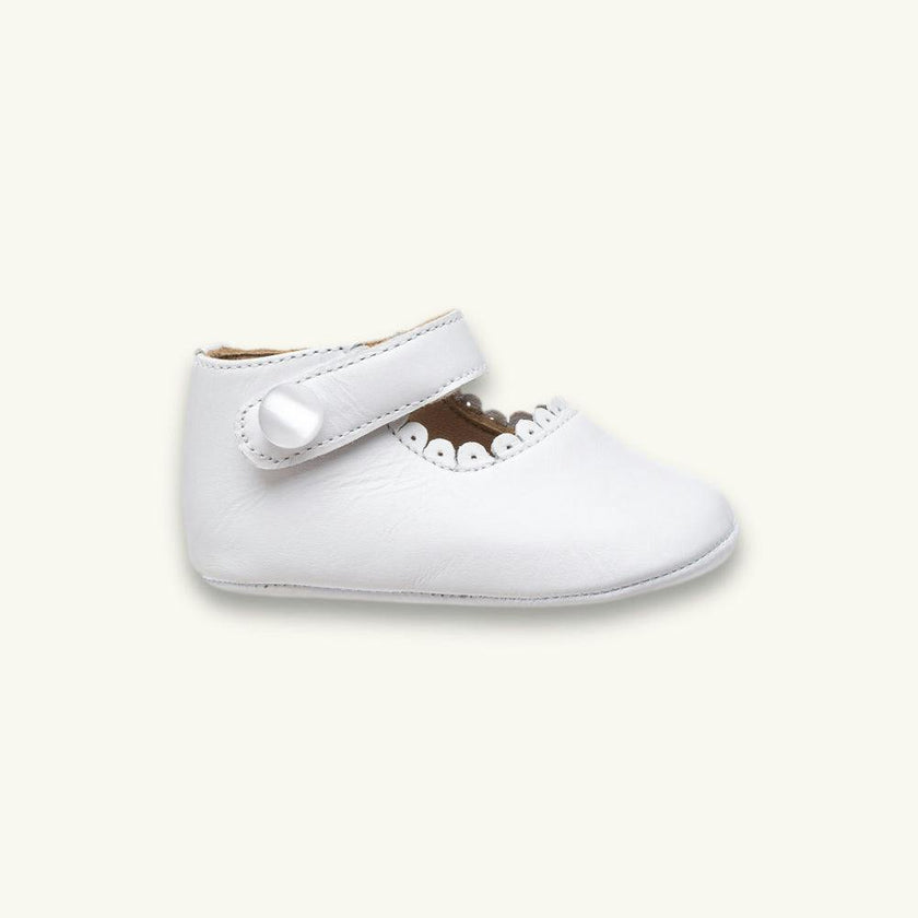Baby Mary Jane | White Leather