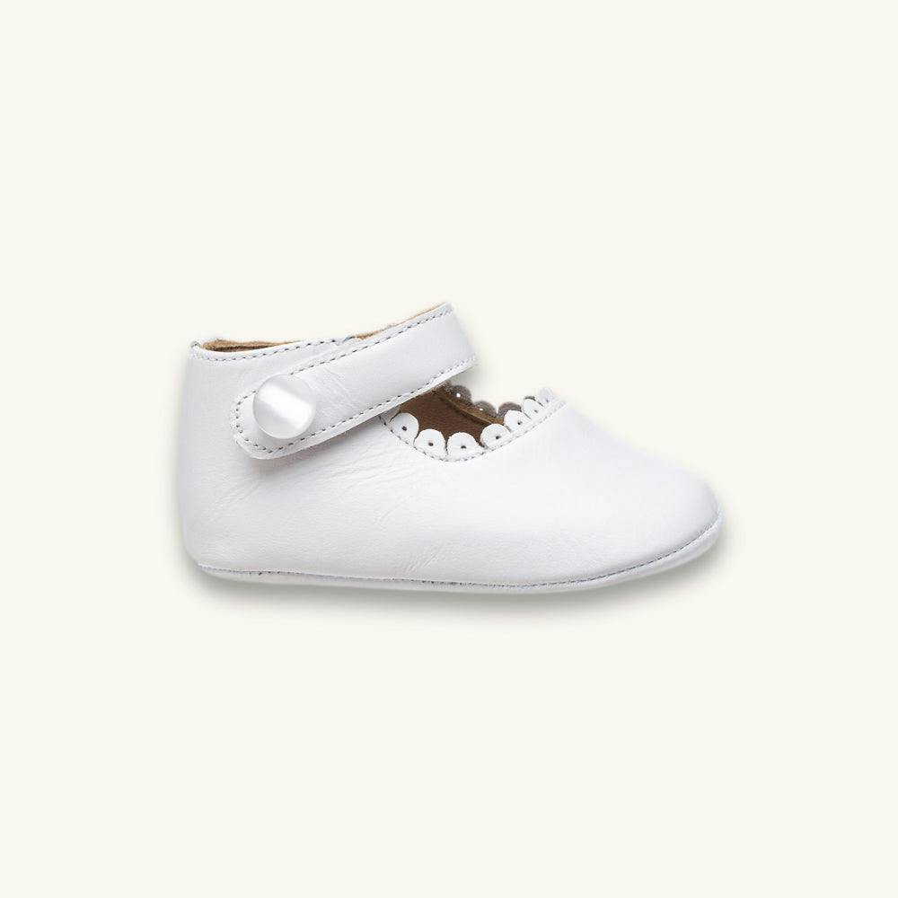 Baby Mary Jane | White Leather