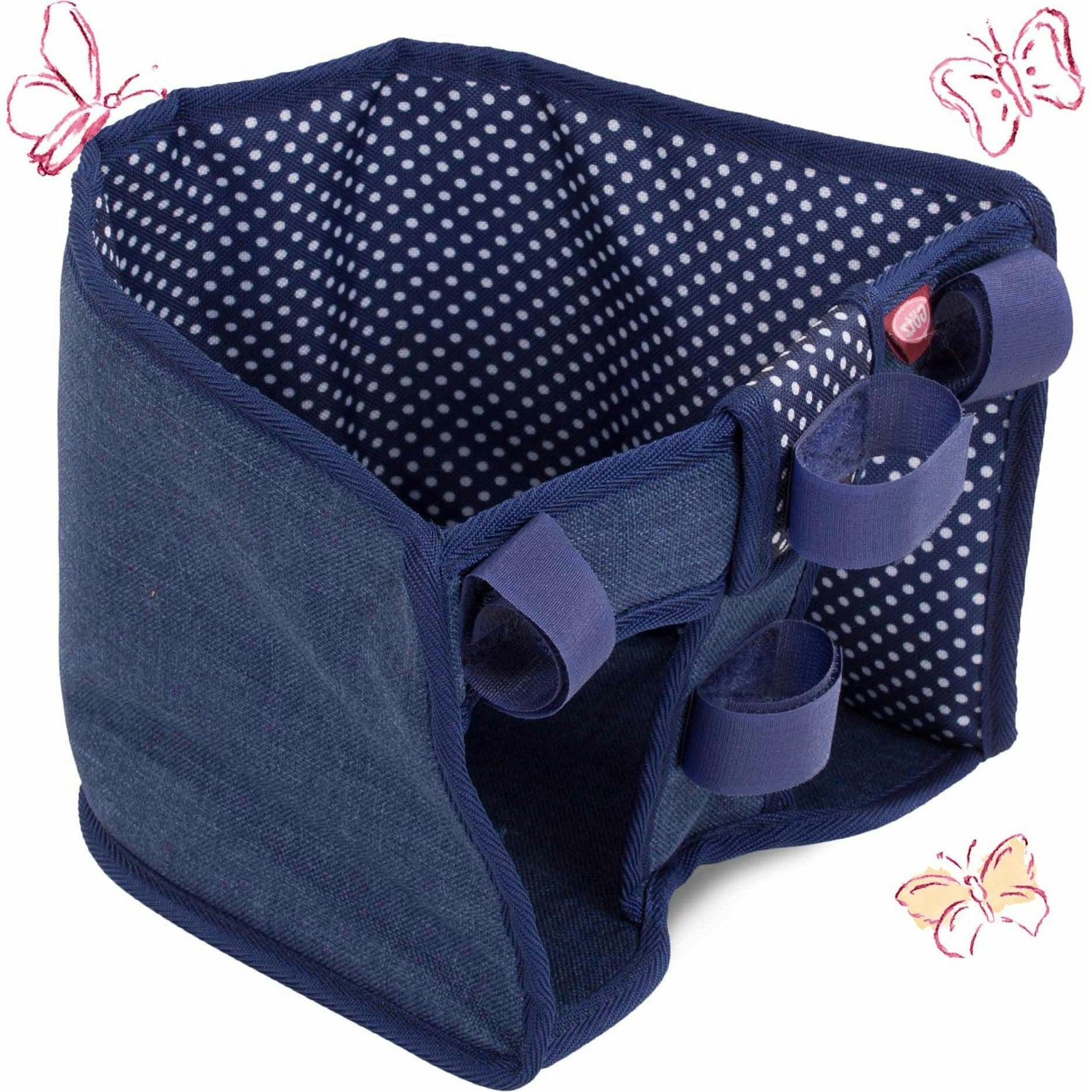 Bike Seat Blue Clouds for Dolls up to 20