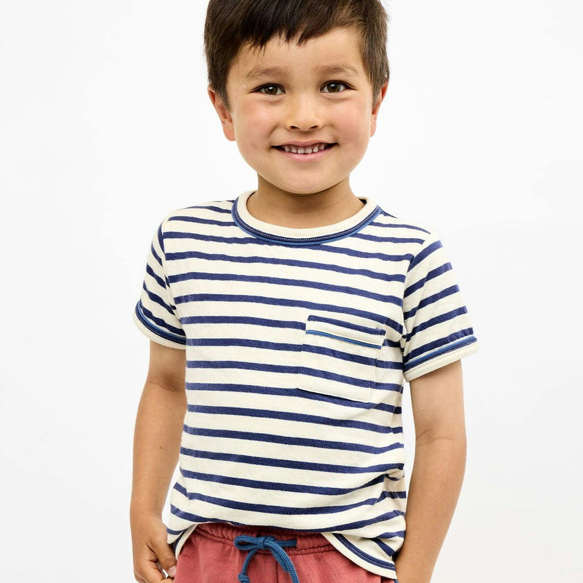 Willie T-Shirt, Navy Stripe