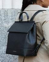 Chic, Stylish Padded Laptop Sleeve Backpack, Black