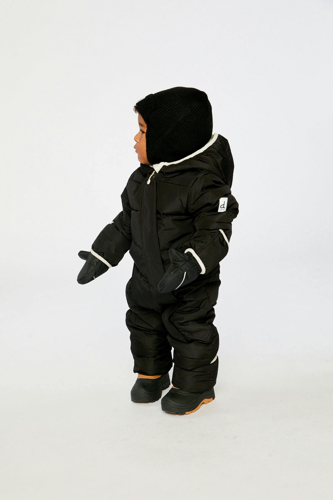 Baby Cloud One Piece Snowsuit Adapted For Car Seats Black