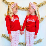 Candy Cane Lane Christmas Flare Legging