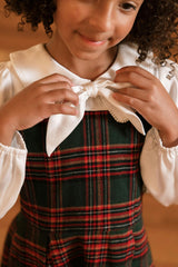 Mini Tawny Dress in Evergreen Plaid