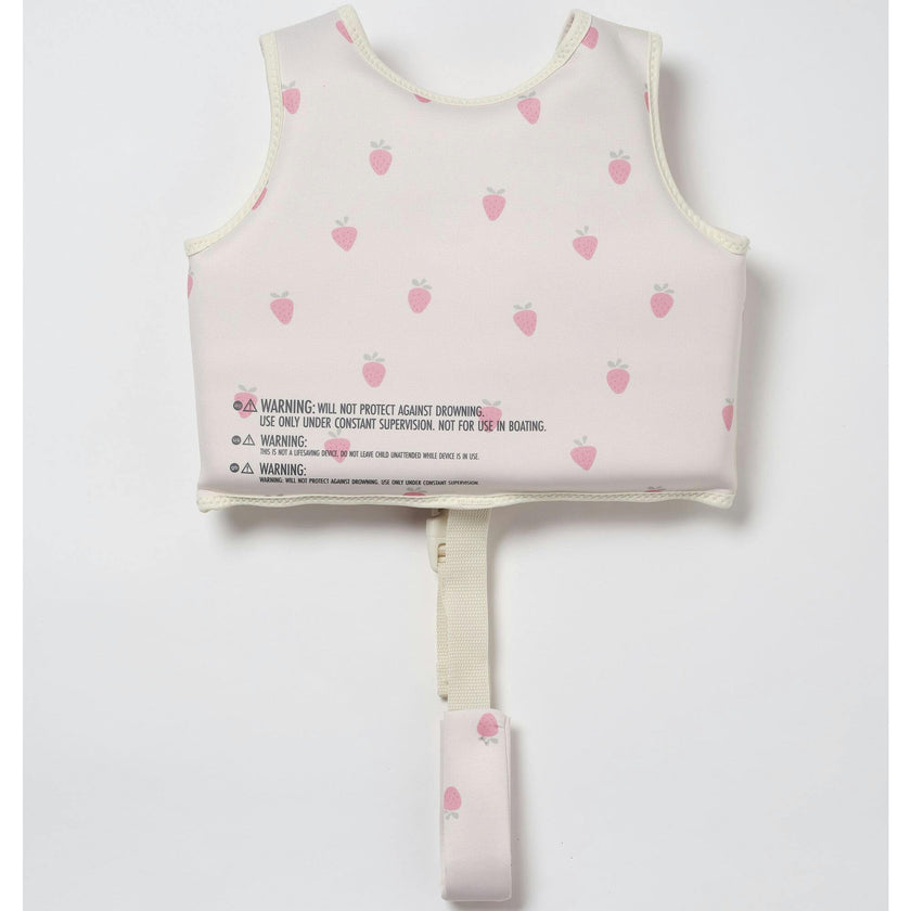 Kids Swim Vest: -3Y - Strawberry Sunshine