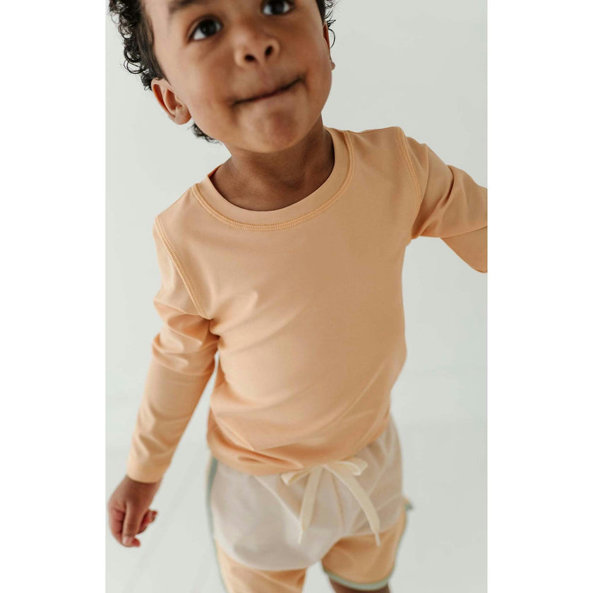 Boy's Long Sleeve Rash Guard Swim Shirt