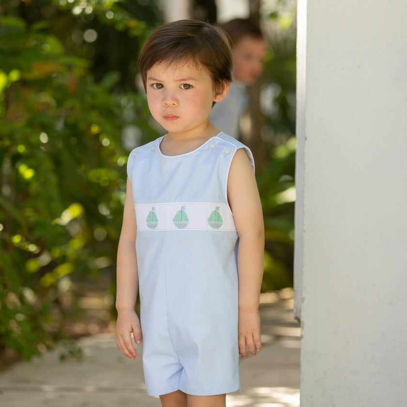George Jon Jon in Smocked Sailboats