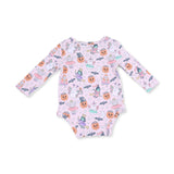 Halloween Monster Dress Up Pink - Long Sleeve Bodysuit