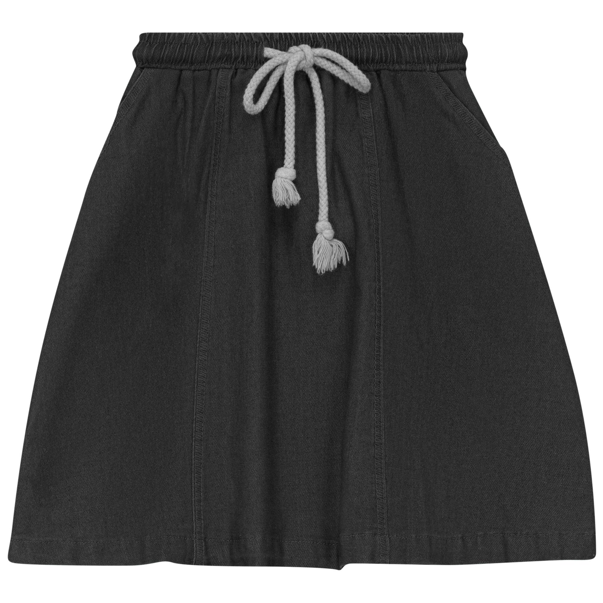Denim Panel Skirt