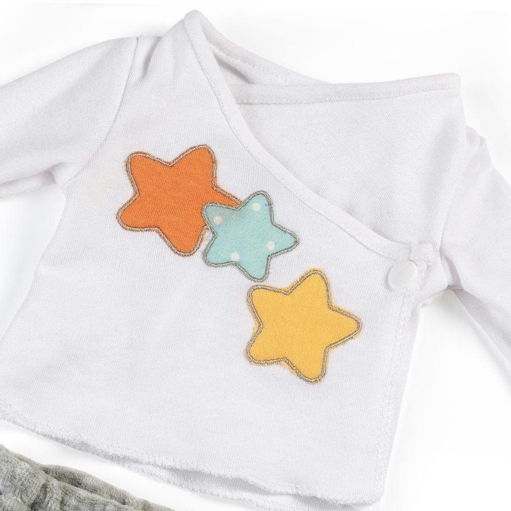 2 Piece Grey Pajama Set Outfit for 15 3/4