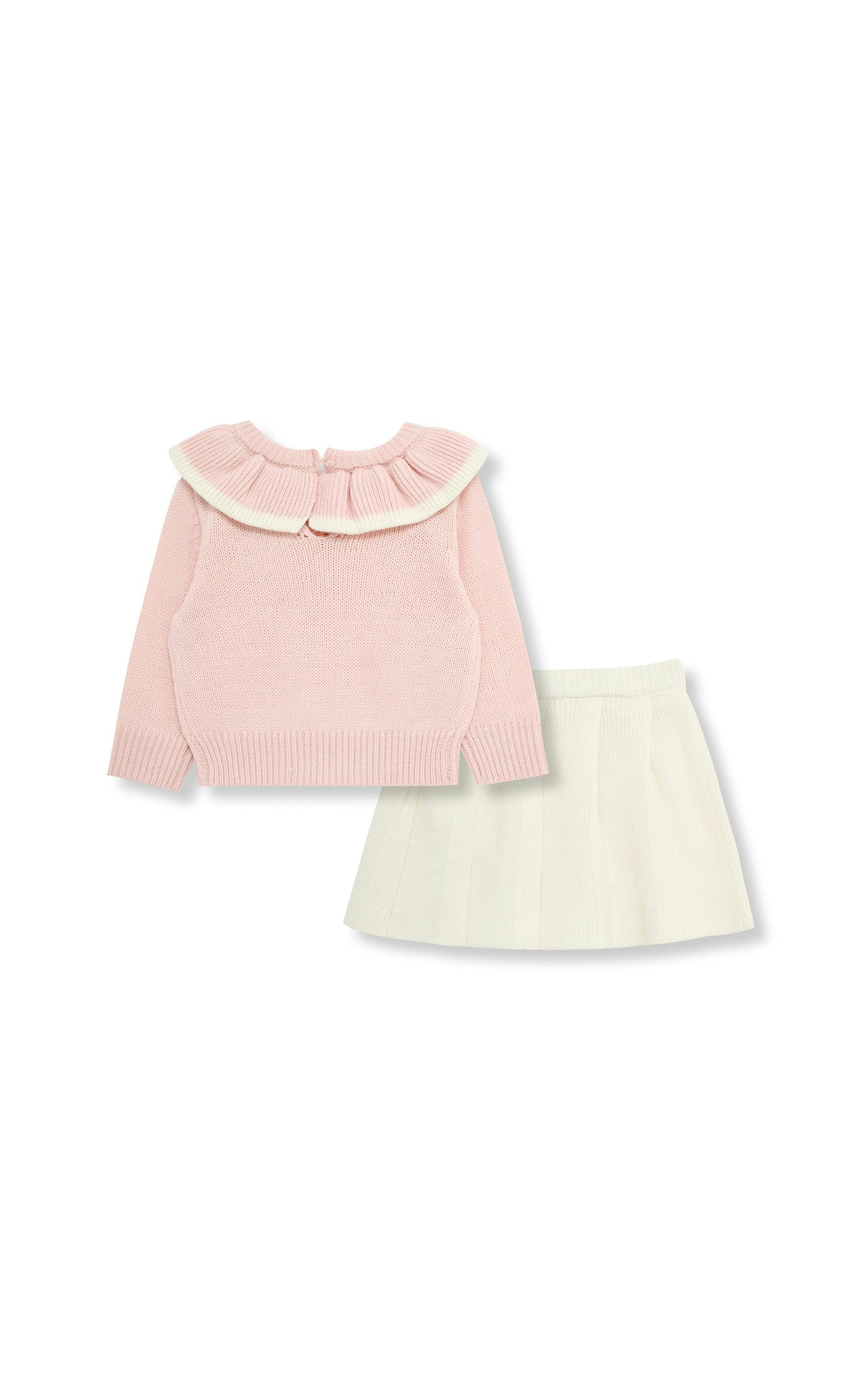 Ruffle Collar Sweater Skort Set (12-24M)