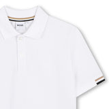 White Piqué Polo Shirt