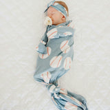 Newborn Knotted Gown - Slugger