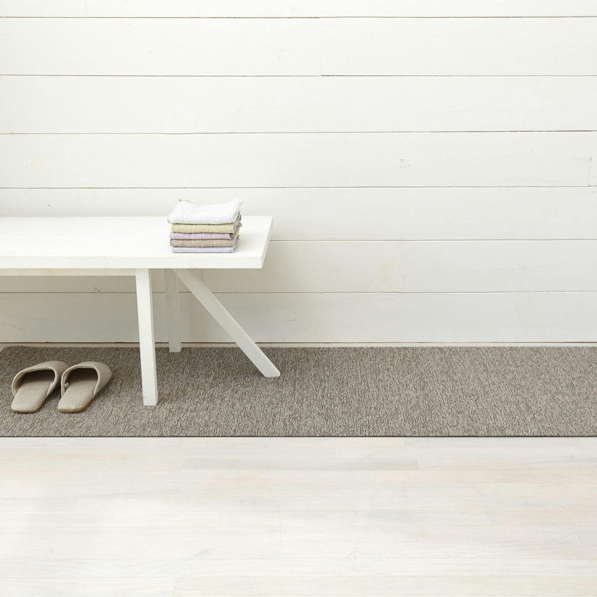 Heathered Shag Floor Mat, Pebble