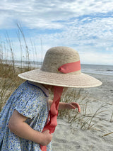 Buttercup Little Girl’s Hat - Ivory Grosgrain Ribbon