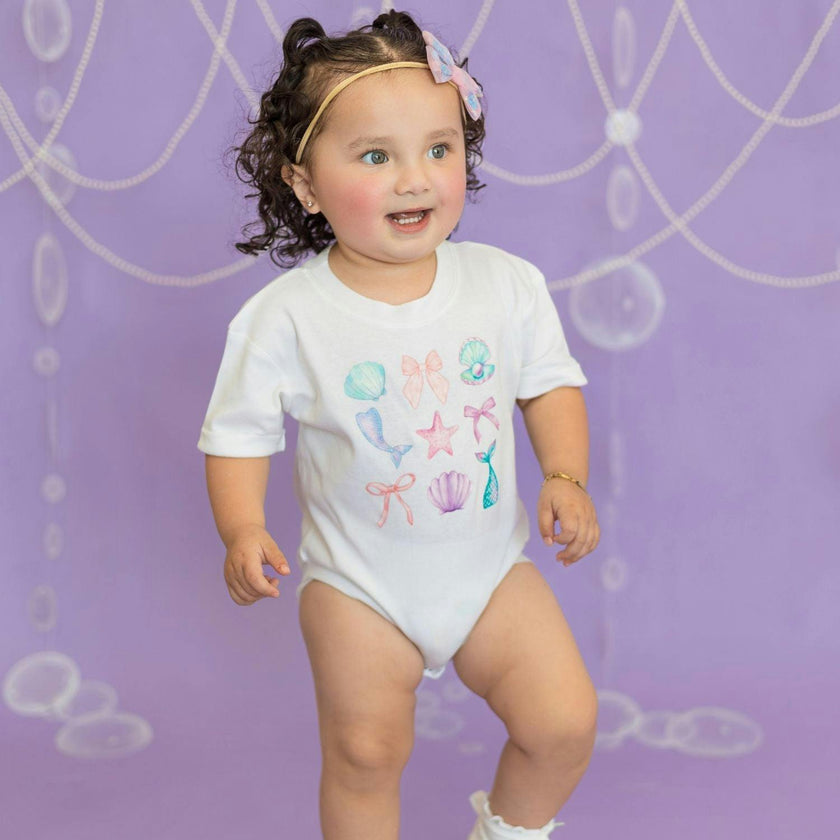 Mermaid Cutie Short Sleeve Romper
