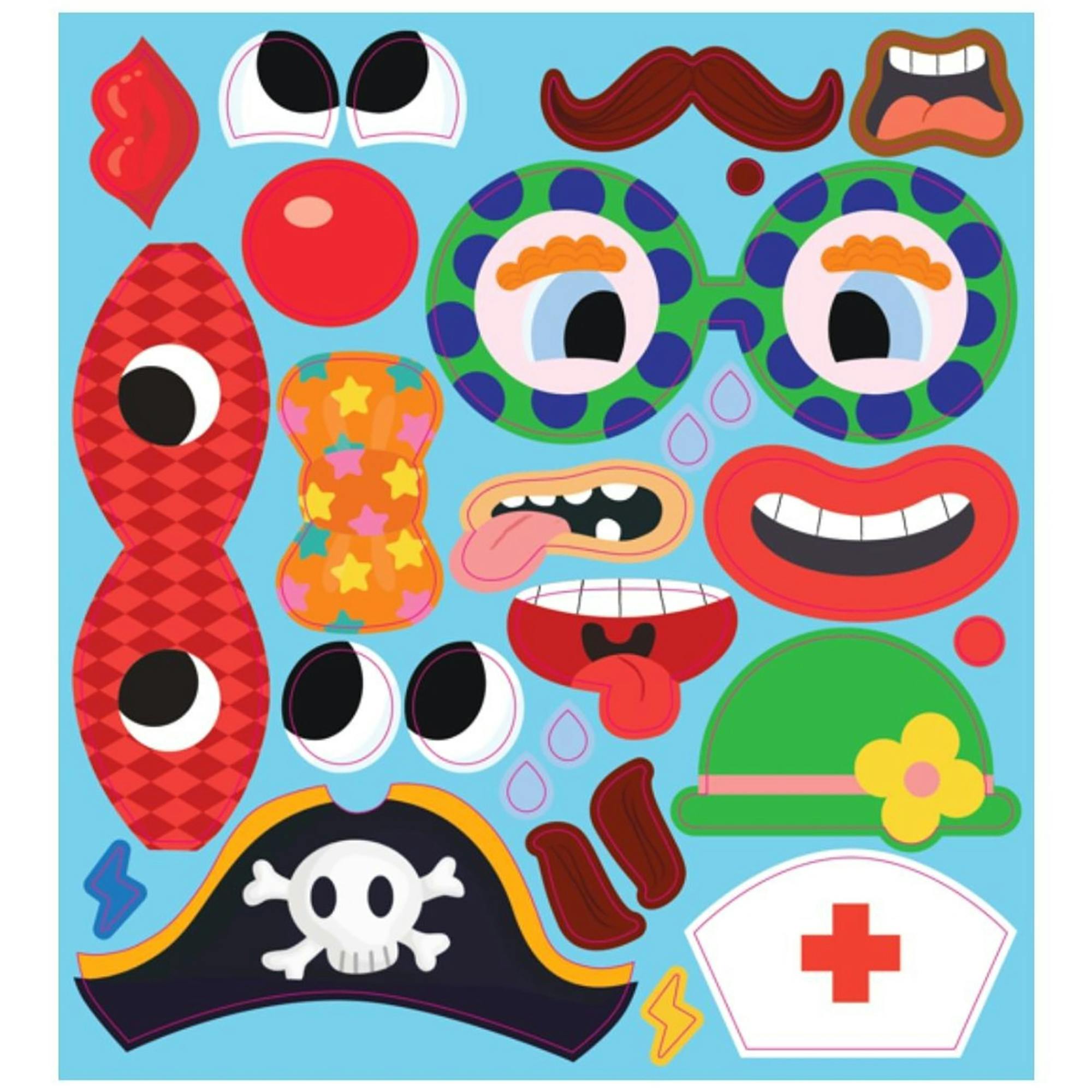 Silicone Sticker Book: Silly Faces