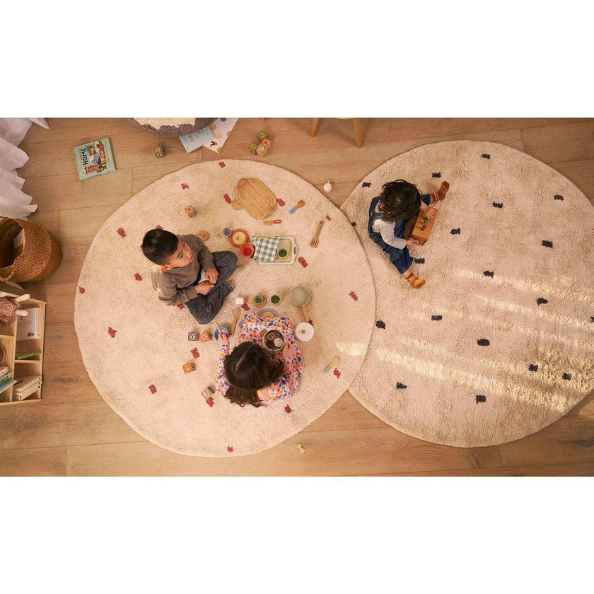 Dotted Washable Organic Cotton Rug